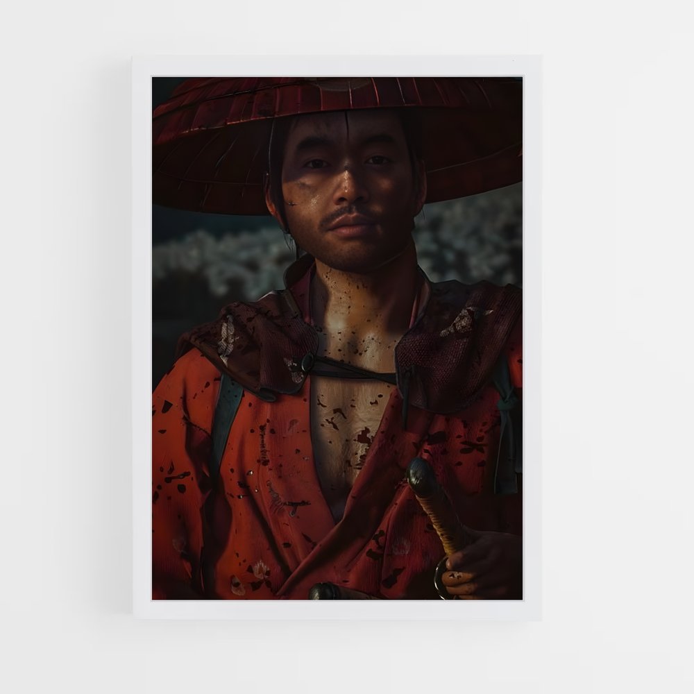 Poster L'Homme à l'Ombrella – affiche Ghost of tsushima (vue 3)